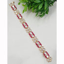 NAFJ Royal Look Polki Kundan Stone And Meenakari Jewellery Bracelet