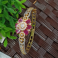 NAFJ Fashionable American Diamond Delicate Openable Bracelet