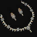 NAFJ Austrian Stone And Pearl Elegant Necklace Set