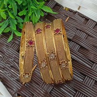 NAFJ Premium Pota Stone Jewellery Bangles Set