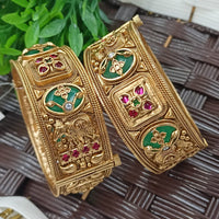 NAFJ Premium Pota Stone Openable Bangles Set