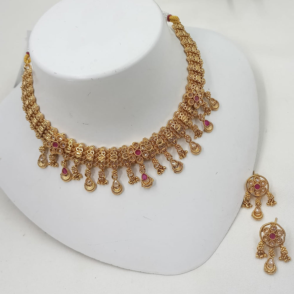 NAFJ Luxury Crystal Stone Fashion Choker Necklace Set