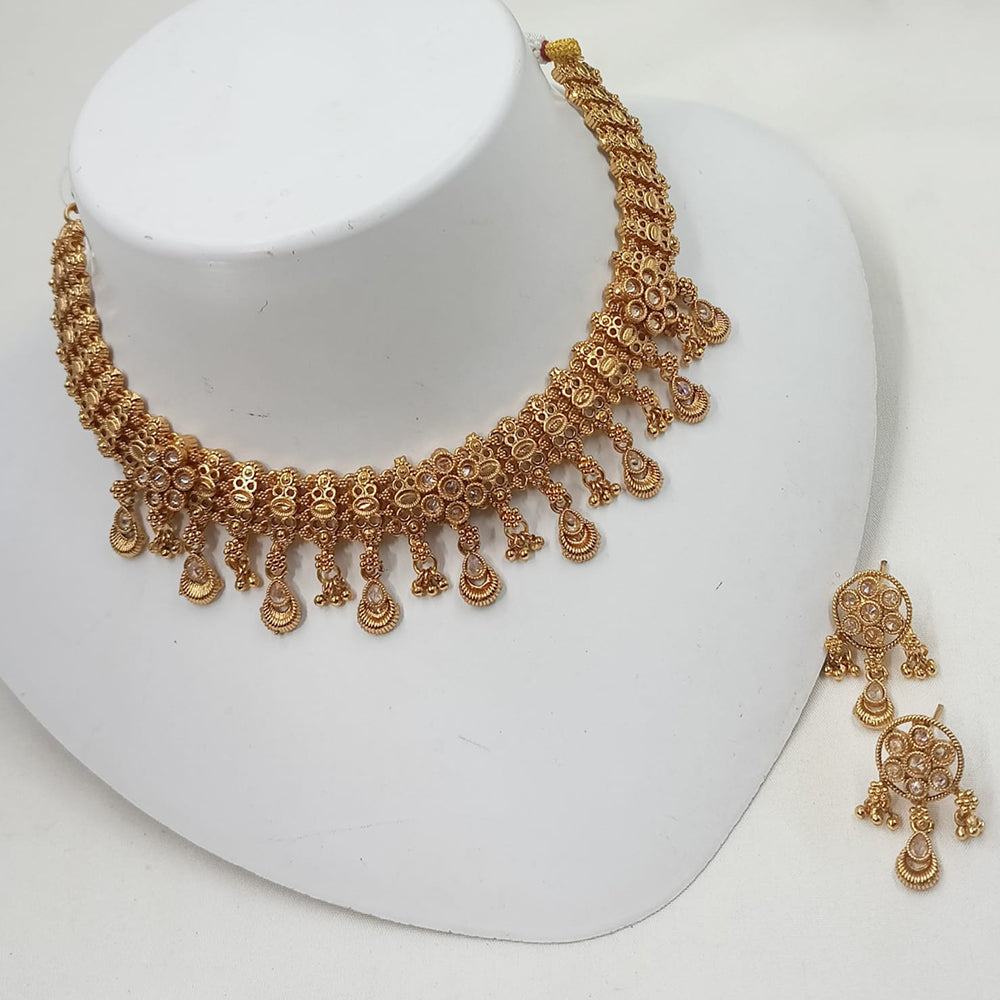 NAFJ Luxury Crystal Stone Fashion Choker Necklace Set