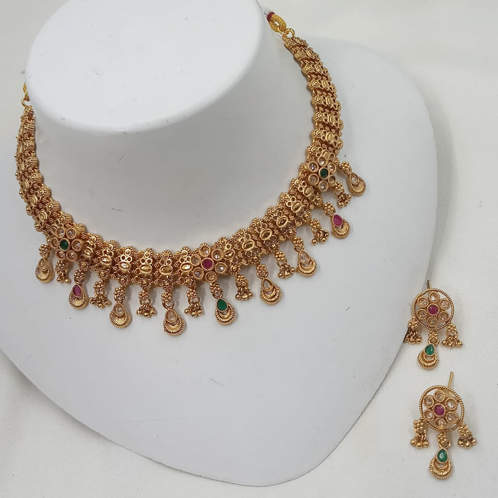 NAFJ Luxury Crystal Stone Fashion Choker Necklace Set