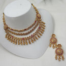 NAFJ Luxury Crystal Stone Fashion Choker Necklace Set