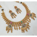 NAFJ Luxury Crystal Stone And Pearl Fashion Necklace Set