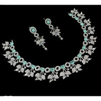 NAFJ Grand American Diamond Statement Necklace Set