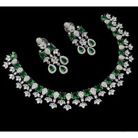 NAFJ Grand American Diamond Statement Necklace Set