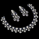 NAFJ Grand American Diamond Statement Necklace Set
