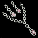 NAFJ Grand American Diamond Statement Necklace Set