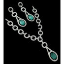 NAFJ Grand American Diamond Statement Necklace Set