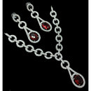 NAFJ Grand American Diamond Statement Necklace Set