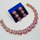 NAFJ Grand American Diamond Statement Necklace Set