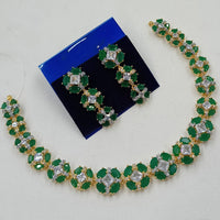 NAFJ Grand American Diamond Statement Necklace Set