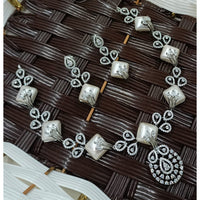 NAFJ Grand American Diamond Statement Necklace Set