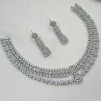 NAFJ Grand American Diamond Statement Necklace Set