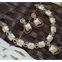 NAFJ Grand American Diamond Statement Necklace Set