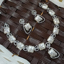 NAFJ Grand American Diamond Statement Necklace Set