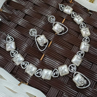 NAFJ Grand American Diamond Statement Necklace Set