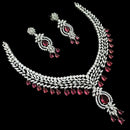 NAFJ Grand American Diamond Statement Necklace Set