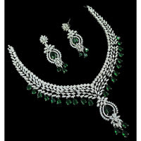 NAFJ Grand American Diamond Statement Necklace Set