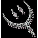 NAFJ Grand American Diamond Statement Necklace Set