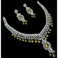 NAFJ Grand American Diamond Statement Necklace Set