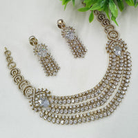 NAFJ Grand American Diamond Statement Necklace Set