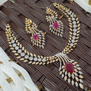 NAFJ Grand American Diamond Statement Necklace Set