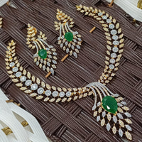 NAFJ Grand American Diamond Statement Necklace Set