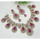 NAFJ Grand American Diamond Statement Necklace Set