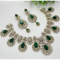 NAFJ Grand American Diamond Statement Necklace Set
