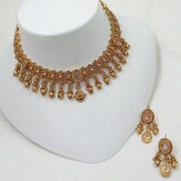 NAFJ Luxury Crystal Stone Fashion Choker Necklace Set