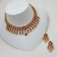 NAFJ Luxury Crystal Stone Fashion Choker Necklace Set