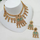NAFJ Luxury Pota Stone And Pearl Fashion Necklace Set
