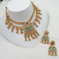 NAFJ Luxury Pota Stone And Pearl Fashion Necklace Set