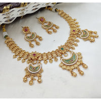 NAFJ Luxury Pota Stone And Pearl Fashion Necklace Set