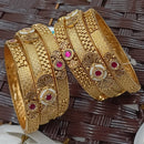 NAFJ Premium Pota Stone And Pearl Bangles Set