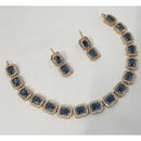 NAFJ Crystal Stone And Austrian Elegant Necklace Set