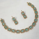 NAFJ Crystal Stone And Austrian Elegant Necklace Set