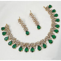 NAFJ Designer American Diamond Necklace Set