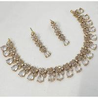 NAFJ Designer American Diamond Necklace Set