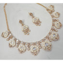 NAFJ Royal Polki Kundan And Meenakari Necklace Set