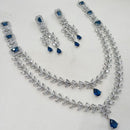 NAFJ Designer American Diamond Necklace Set