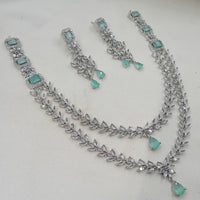 NAFJ Designer American Diamond Necklace Set