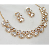 NAFJ Gold Plated Crystal And Austrian Stone Necklace Set