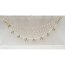 NAFJ Royal Crystal Stone And Pearl Designer Kan Chain