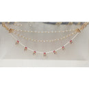 NAFJ Royal Crystal Stone And Pearl Designer Kan Chain