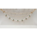 NAFJ Royal Crystal Stone And Pearl Designer Kan Chain
