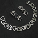 NAFJ Elegant Austrian Stone Statement Necklace Set